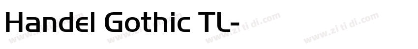 Handel Gothic TL字体转换